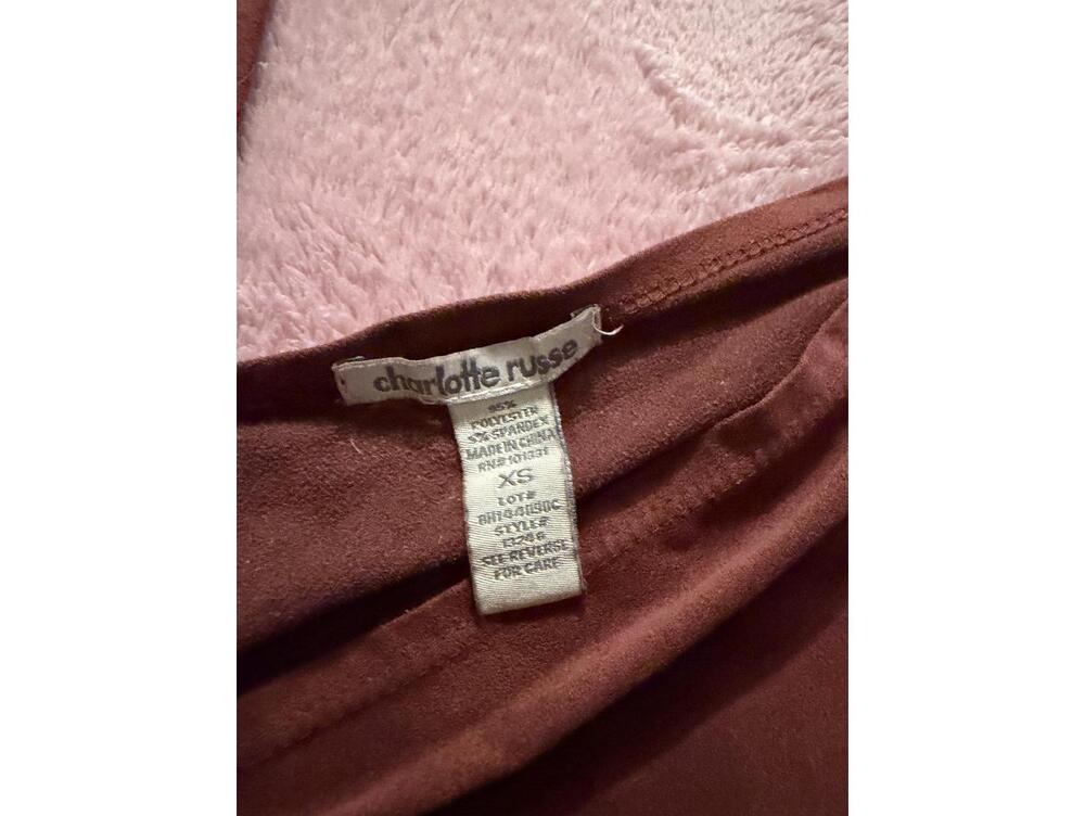 Charlotte Russe Brown Sleeveless V-Neck Dress XS - Picture 2 of 2